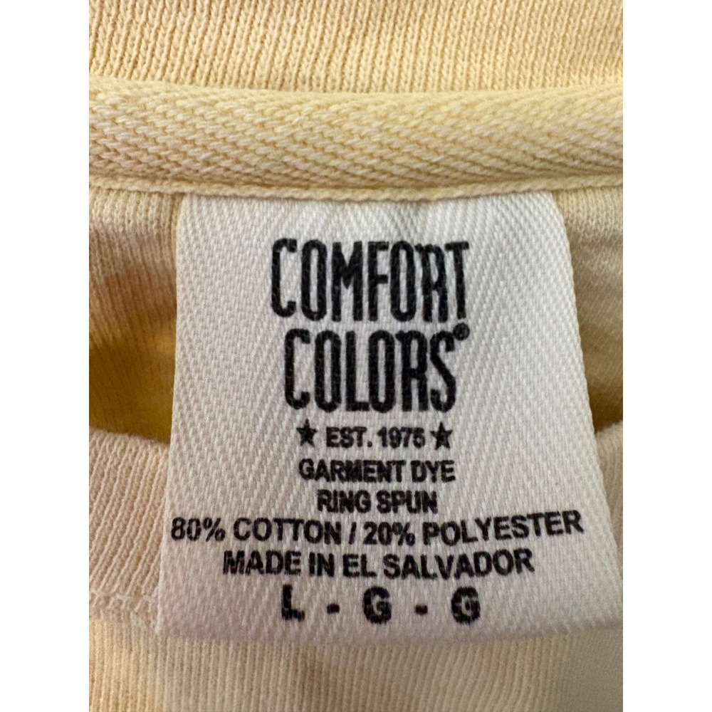 Comfort Colors Vikes Minnesota Sweatshirt Yellow Fan Girl Game Day Apparel Large - Picture 2 of 3